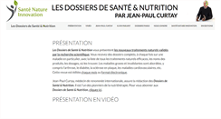 Desktop Screenshot of dossiers-sante-nutrition.com